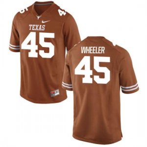 Texas Longhorns Men's #45 Anthony Wheeler Replica Tex Orange College Football Jersey KHC67P4F
