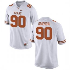Texas Longhorns Youth #90 Charles Omenihu Game White College Football Jersey ZSH62P0P