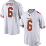 Texas Longhorns Men's #6 Devin Duvernay Game White College Football Jersey SEE75P8F