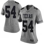 Texas Longhorns Women's #54 Justin Mader Limited Gray College Football Jersey KBO15P1T
