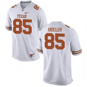Texas Longhorns Youth #85 Philipp Moeller Replica White College Football Jersey MDY10P6L