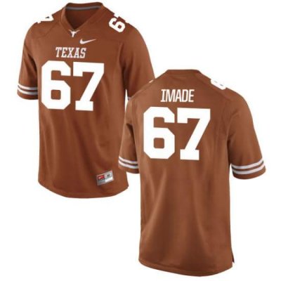 Texas Longhorns Men's #67 Tope Imade Game Tex Orange College Football Jersey HJU17P8J