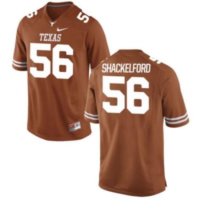 Texas Longhorns Youth #56 Zach Shackelford Replica Tex Orange College Football Jersey KBV02P8A