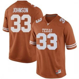 Texas Longhorns Men's #33 Gary Johnson Game Orange College Football Jersey JNA54P1S