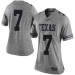 Texas Longhorns Women's #7 Caden Sterns Limited Gray College Football Jersey PEL72P2B