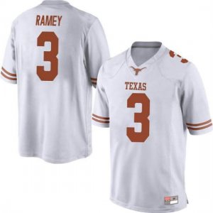 Texas Longhorns Men's #3 Courtney Ramey Game White College Football Jersey WJS61P6I