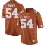 Texas Longhorns Men's #54 Justin Mader Game Orange College Football Jersey MQV75P8L
