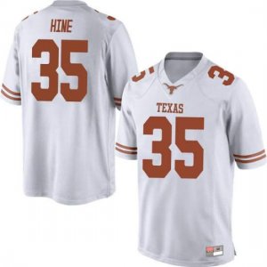 Texas Longhorns Men's #35 Russell Hine Replica White College Football Jersey WTK28P5S
