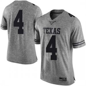 Texas Longhorns Men's #4 Anthony Cook Limited Gray College Football Jersey AFG25P2E