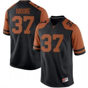 Texas Longhorns Men's #37 Chase Moore Replica Black College Football Jersey ZBP46P8W