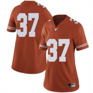 Texas Longhorns Women's #37 Chase Moore Limited Orange College Football Jersey WQZ05P3T