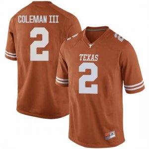Texas Longhorns Men's #2 Matt Coleman III Replica Orange College Football Jersey WEO27P3H