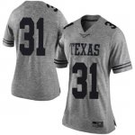 Texas Longhorns Women's #31 DeMarvion Overshown Limited Gray College Football Jersey KVZ20P6Y