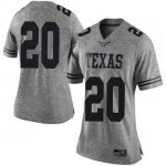 Texas Longhorns Women's #20 Jericho Sims Limited Gray College Football Jersey KEB58P7T