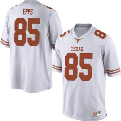 Texas Longhorns Men's #85 Malcolm Epps Game White College Football Jersey ROH84P1S