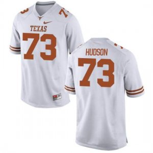 Texas Longhorns Youth #73 Patrick Hudson Game White College Football Jersey UZP87P8M