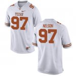 Texas Longhorns Women's #97 Chris Nelson Limited White College Football Jersey MJO25P3S