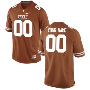 Texas Longhorns Men's #00 Customized Authentic Tex Orange College Football Jersey ERJ74P7P