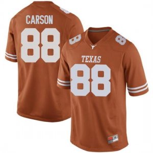 Texas Longhorns Men's #88 Daniel Carson Game Orange College Football Jersey SHG01P7T