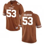 Texas Longhorns Men's #53 Jak Holbrook Replica Tex Orange College Football Jersey FND71P3J
