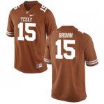 Texas Longhorns Women's #15 Chris Brown Limited Tex Orange College Football Jersey QWY77P7Y