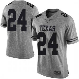 Texas Longhorns Men's #24 Jarmarquis Durst Limited Gray College Football Jersey JQY80P6M