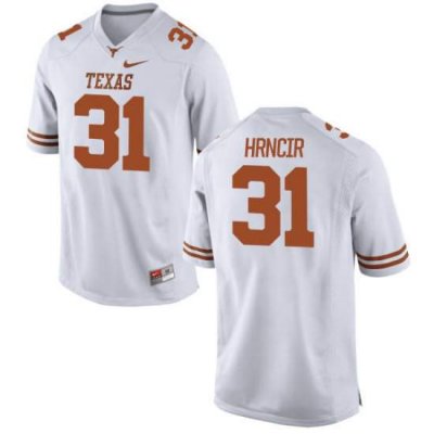 Texas Longhorns Youth #31 Kyle Hrncir Replica White College Football Jersey PEW02P8N