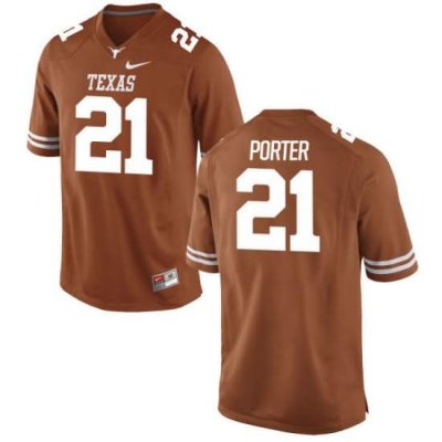 Texas Longhorns Youth #21 Kyle Porter Authentic Tex Orange College Football Jersey UUD82P1N