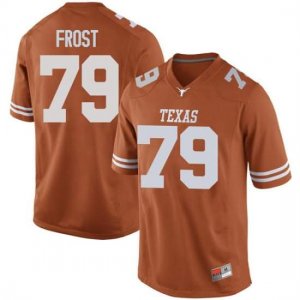 Texas Longhorns Men's #79 Matt Frost Game Orange College Football Jersey RAL17P5F