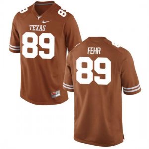 Texas Longhorns Men's #89 Chris Fehr Game Tex Orange College Football Jersey FHQ13P4G