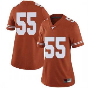 Texas Longhorns Women's #55 D'Andre Christmas-Giles Limited Orange College Football Jersey WOY31P7T