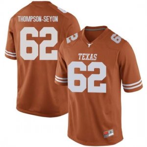 Texas Longhorns Men's #62 Jeremy Thompson-Seyon Game Orange College Football Jersey WSC68P6F
