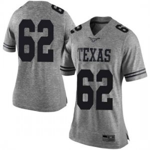 Texas Longhorns Women's #62 Jeremy Thompson-Seyon Limited Gray College Football Jersey DHP11P3A