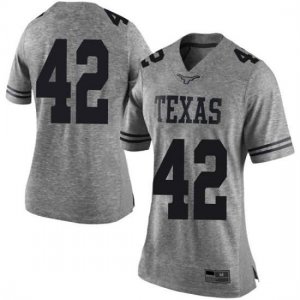 Texas Longhorns Women's #42 Marqez Bimage Limited Gray College Football Jersey XXR61P3M