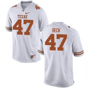 Texas Longhorns Men's #47 Andrew Beck Replica White College Football Jersey ZKA31P5M