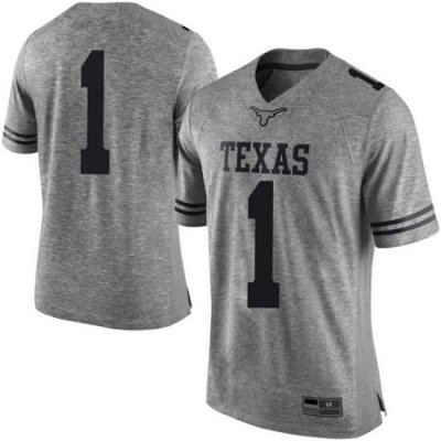Texas Longhorns Men's #1 Andrew Jones Limited Gray College Football Jersey MSE60P5E