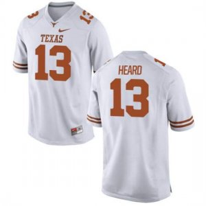 Texas Longhorns Youth #13 Jerrod Heard Authentic White College Football Jersey OFQ53P0O
