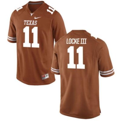 Texas Longhorns Youth #11 P.J. Locke III Game Tex Orange College Football Jersey SXY08P2Z