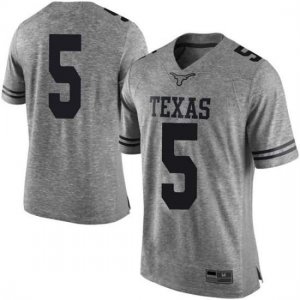 Texas Longhorns Men's #5 Royce Hamm Jr. Limited Gray College Football Jersey GET28P4G