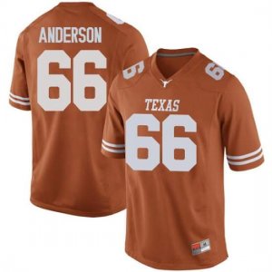 Texas Longhorns Men's #66 Calvin Anderson Game Orange College Football Jersey IEJ42P5M