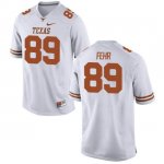 Texas Longhorns Women's #89 Chris Fehr Limited White College Football Jersey AXQ52P1L