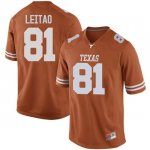 Texas Longhorns Men's #81 Reese Leitao Game Orange College Football Jersey TMU06P5B
