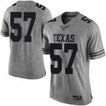 Texas Longhorns Men's #57 Cort Jaquess Limited Gray College Football Jersey SDJ68P2H