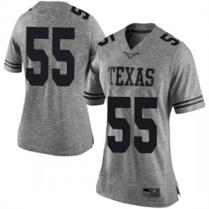 Texas Longhorns Women's #55 D'Andre Christmas-Giles Limited Gray College Football Jersey HTR14P5G