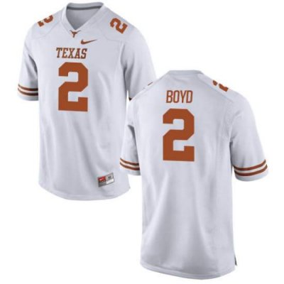 Texas Longhorns Youth #2 Kris Boyd Limited White College Football Jersey TVQ40P3T