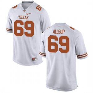 Texas Longhorns Youth #69 Austin Allsup Authentic White College Football Jersey BGO51P5Q
