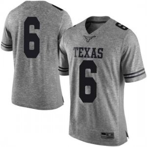 Texas Longhorns Men's #6 Devin Duvernay Limited Gray College Football Jersey SBY08P4T