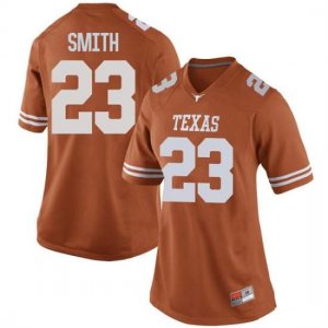 Texas Longhorns Women's #23 Jarrett Smith Replica Orange College Football Jersey UJR04P5Q