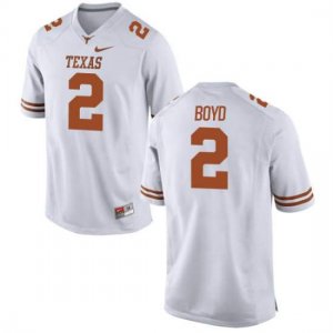 Texas Longhorns Youth #2 Kris Boyd Authentic White College Football Jersey ODI16P8M