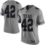 Texas Longhorns Men's #42 Marqez Bimage Limited Gray College Football Jersey CGR08P8M